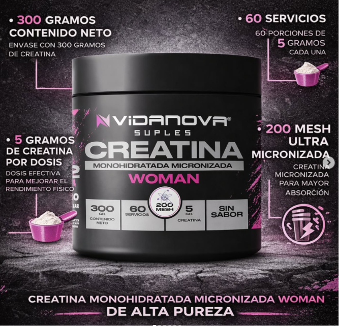 Creatina WOMAN Monohidratada 300g