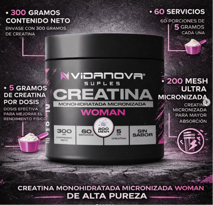 Creatina WOMAN Monohidratada 300g